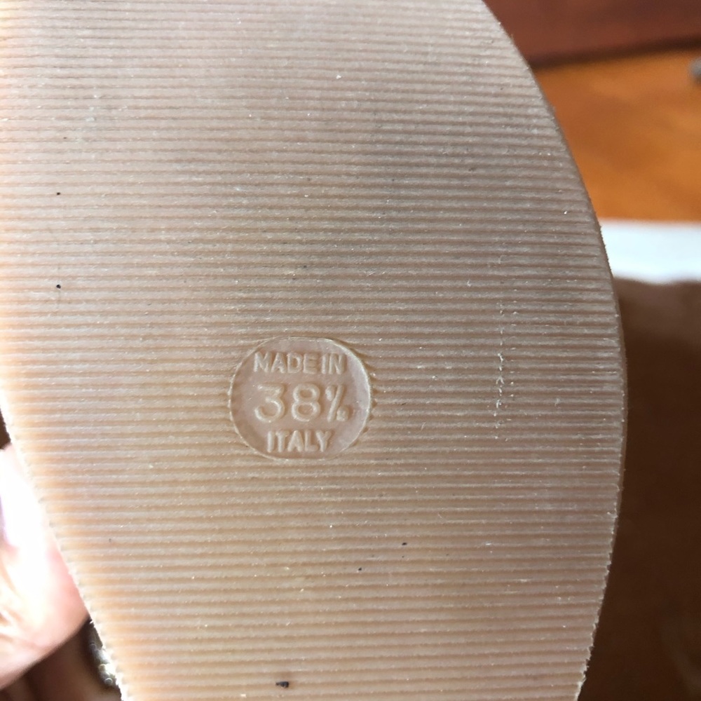 Tapeet Orange Strappy Playform Sandals size 8.5 - Picture 8 of 8